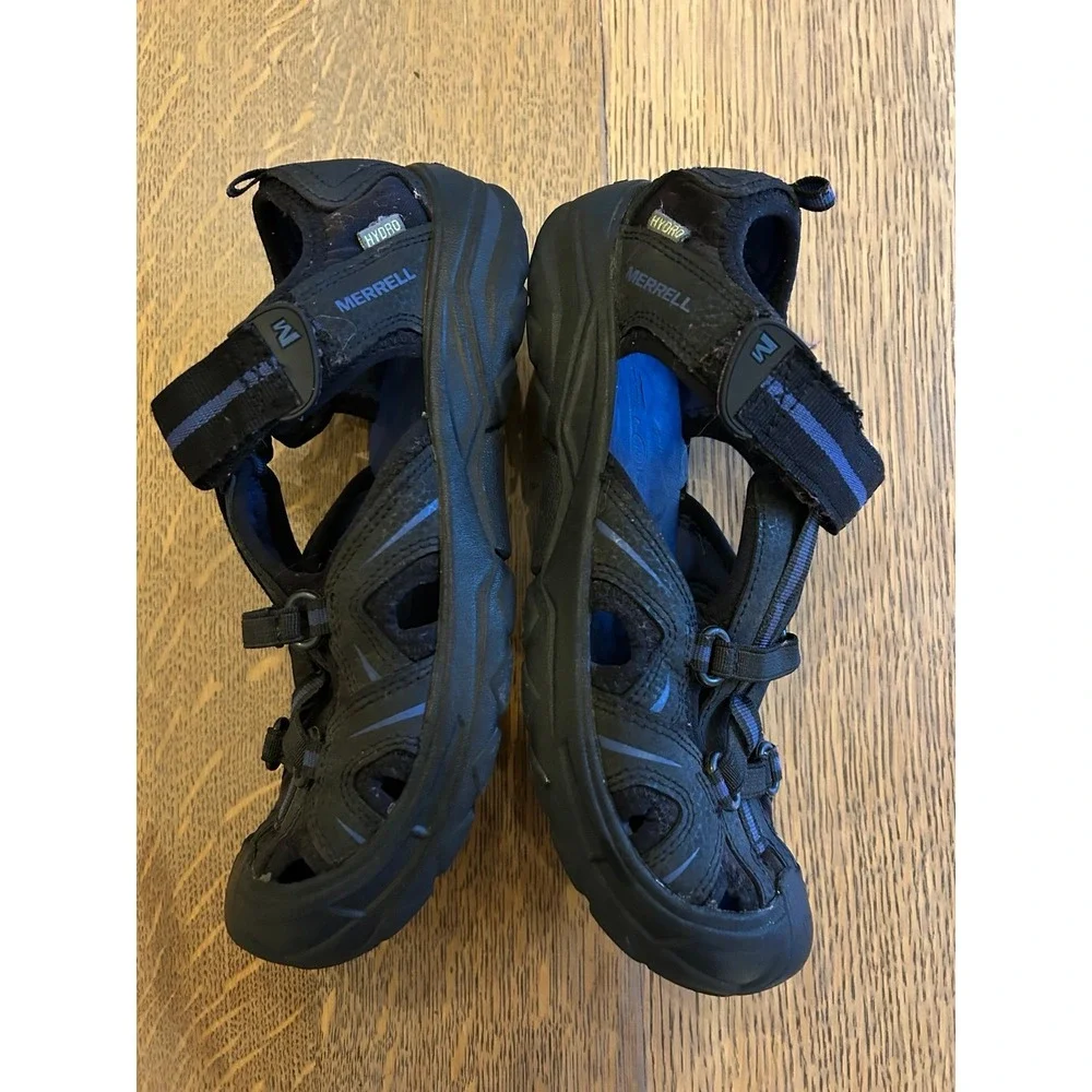 Merrell Hydro Sandals – Size 5 – Black‎ & Blue Leather Uppers - Picture 6 of 7